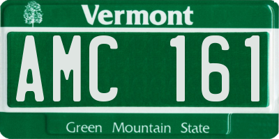 VT license plate AMC161