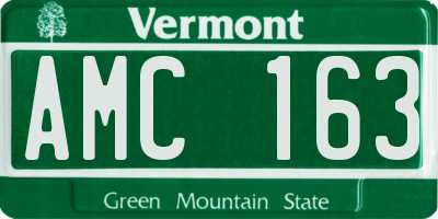 VT license plate AMC163