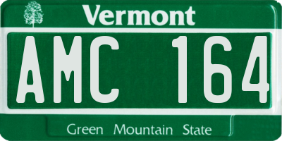 VT license plate AMC164