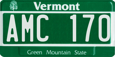 VT license plate AMC170