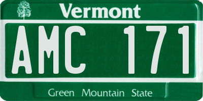 VT license plate AMC171