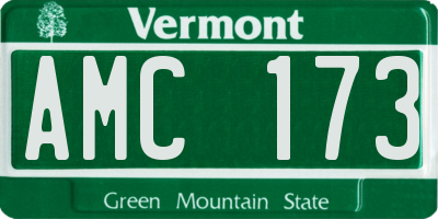 VT license plate AMC173