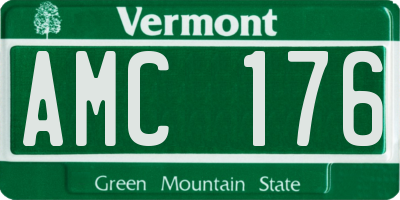 VT license plate AMC176