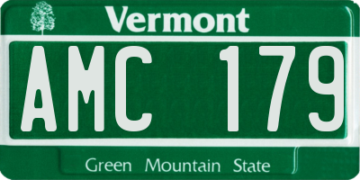 VT license plate AMC179