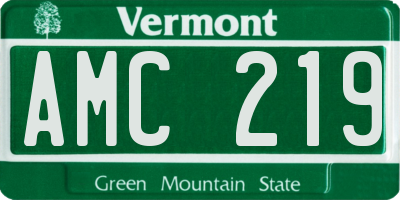 VT license plate AMC219