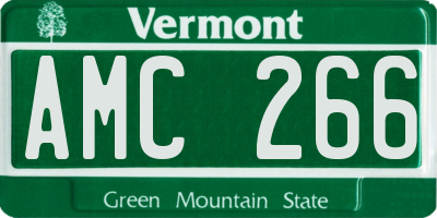 VT license plate AMC266