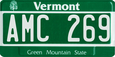 VT license plate AMC269
