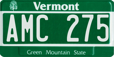 VT license plate AMC275