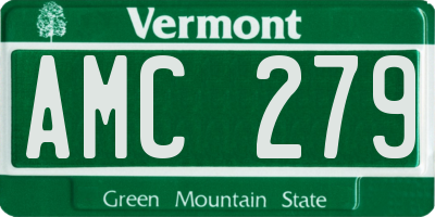 VT license plate AMC279