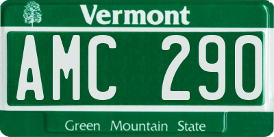 VT license plate AMC290