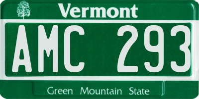 VT license plate AMC293