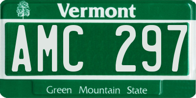 VT license plate AMC297