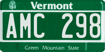 VT license plate AMC298