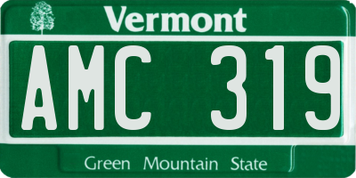 VT license plate AMC319
