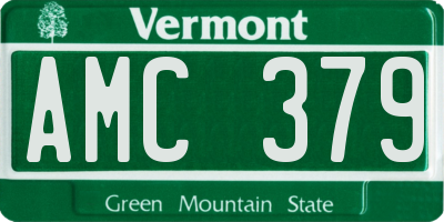 VT license plate AMC379