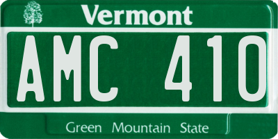 VT license plate AMC410