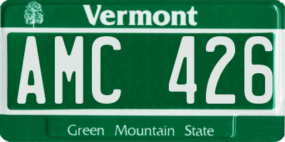 VT license plate AMC426