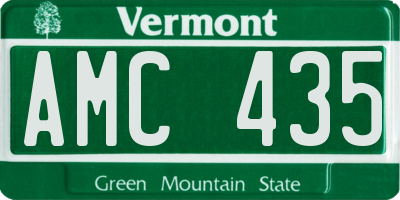 VT license plate AMC435