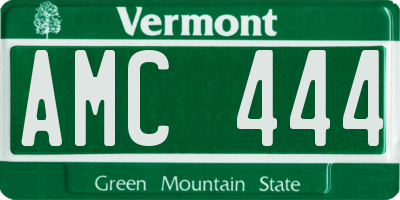 VT license plate AMC444