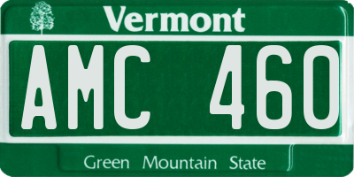 VT license plate AMC460