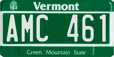 VT license plate AMC461