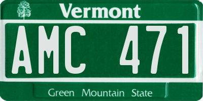 VT license plate AMC471