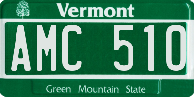 VT license plate AMC510