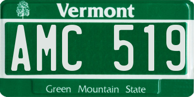 VT license plate AMC519