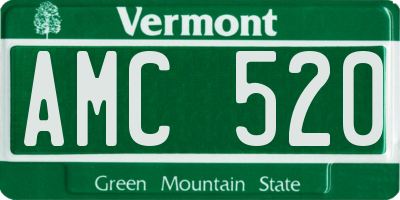 VT license plate AMC520