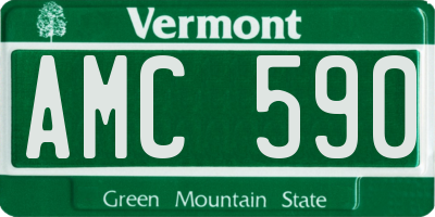 VT license plate AMC590
