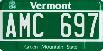 VT license plate AMC697