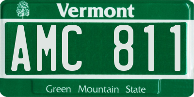 VT license plate AMC811