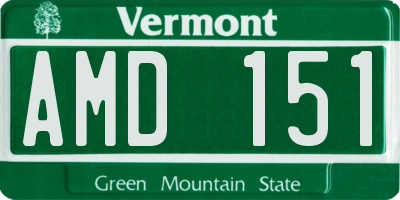 VT license plate AMD151