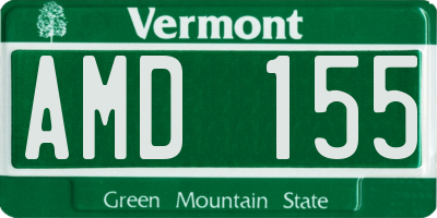 VT license plate AMD155