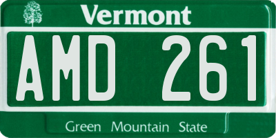 VT license plate AMD261