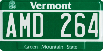 VT license plate AMD264