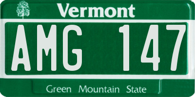 VT license plate AMG147
