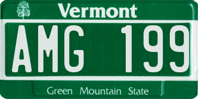 VT license plate AMG199