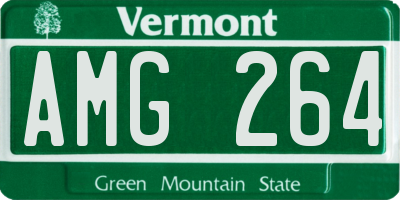 VT license plate AMG264
