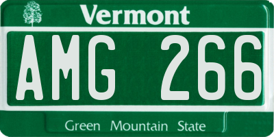 VT license plate AMG266