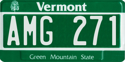 VT license plate AMG271