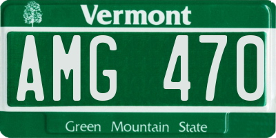 VT license plate AMG470
