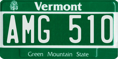 VT license plate AMG510