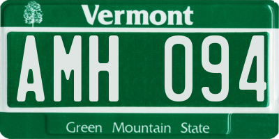 VT license plate AMH094
