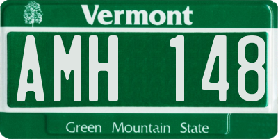 VT license plate AMH148