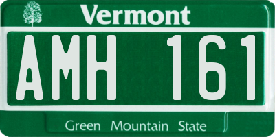 VT license plate AMH161