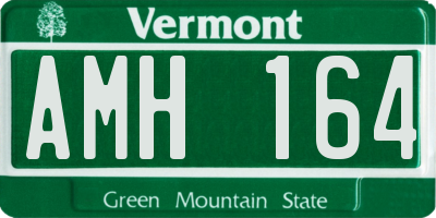 VT license plate AMH164