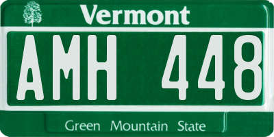 VT license plate AMH448