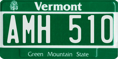 VT license plate AMH510
