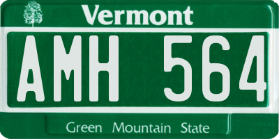 VT license plate AMH564